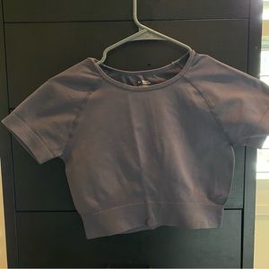 Workout stretchy material crop top